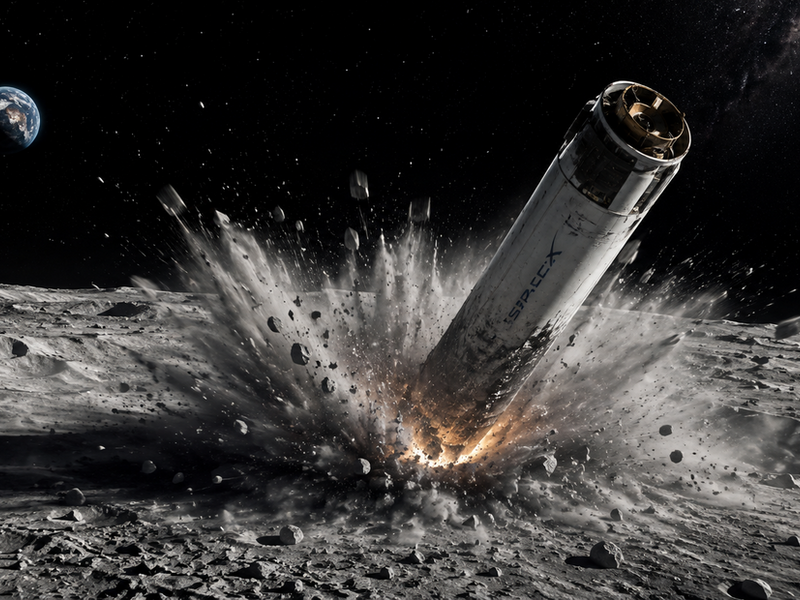 Un razzo SpaceX si schianta sulla Luna: cosa succede davvero