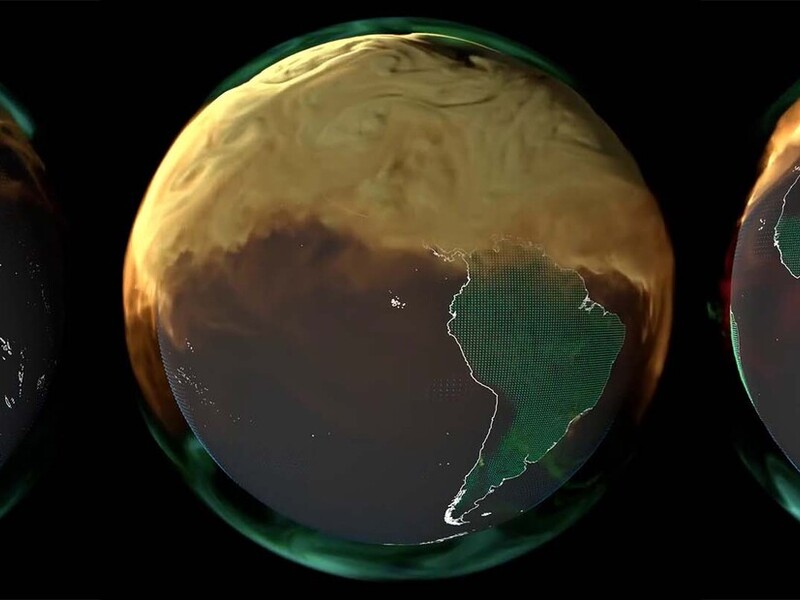 L'impressionante ricostruzione della NASA: la Terra "invasa" dalla CO2