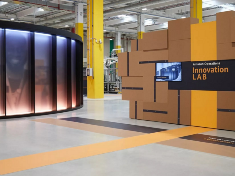 Robot e imballaggi sostenibili: il nostro tour nell'Amazon Innovation Lab di Vercelli, il primo in Europa
