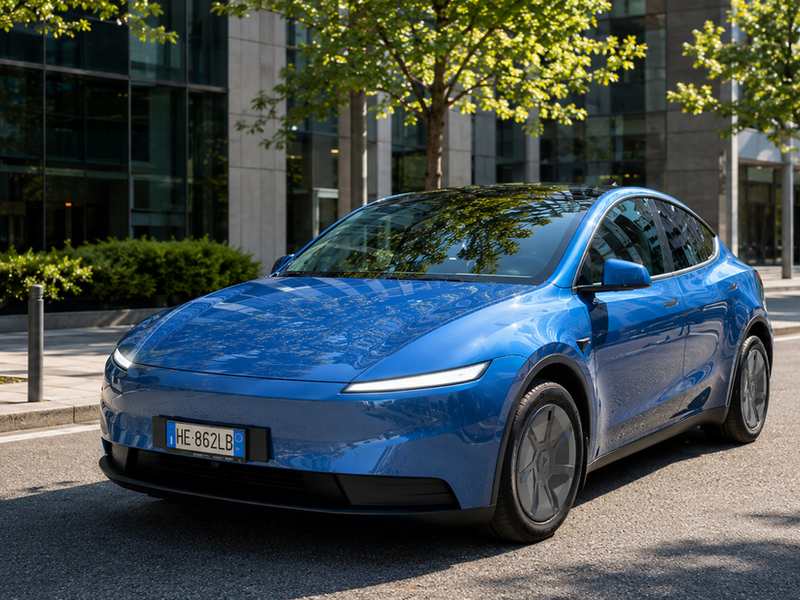 Tesla Model Y base, la prova consumi in autostrada